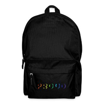 proud LGBT rainbow lgbtq parade - Backpack - black - Front