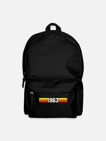 Retro 1963 t-shirt 63 vintage 1963 - Backpack - black