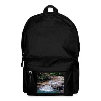 Zeichnung der Provence - Kleiner Flusswasserfall - Rucksack - Schwarz - Vorne