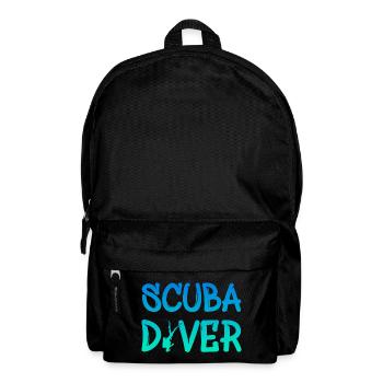 Scuba Diver - Taucher - Diving - Rucksack - Schwarz - Vorne