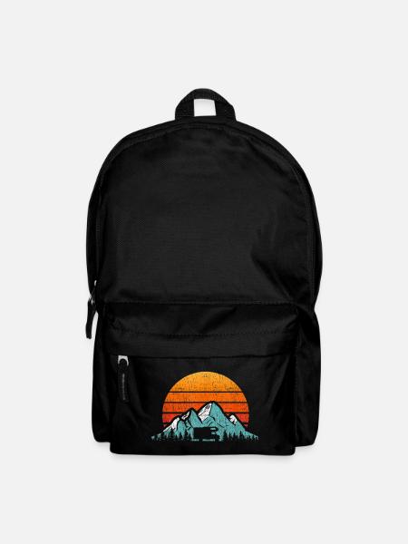 retro motorhome motorhome t-shirt retro camper - Backpack - black