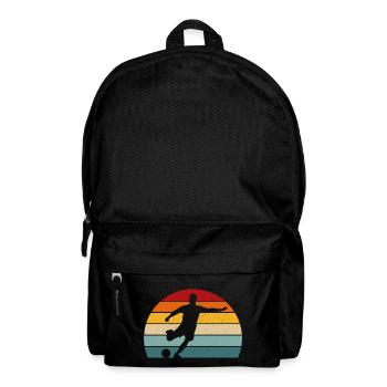 retro footballer t-shirt football - Sac à dos - noir - Devant