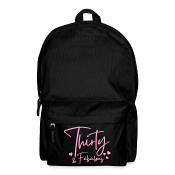 Dreißig fabelhaft - Rucksack - Schwarz - Vorne