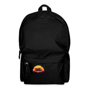 Sunset Camper Wohnmobil T-Shirt Camping - Rucksack - Schwarz - Vorne