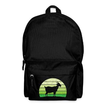 retro chèvres t-shirt chèvre - Sac à dos - noir - Devant