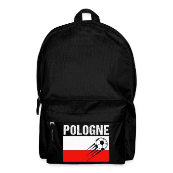 Flag Poland Gift Polish Football Football - Backpack - black - Front