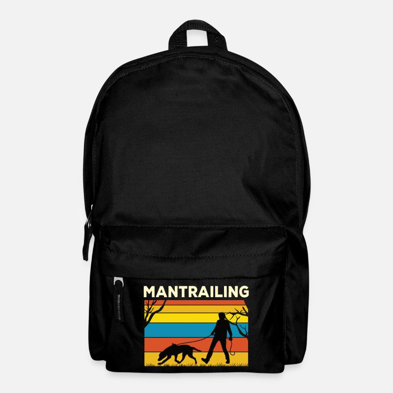 Mantrailer Mantrailing Tracking Dog Dog Sport - Backpack - black