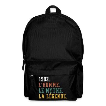 1982 l'homme le mythe la légende anniversaire - Sac à dos - noir - Devant