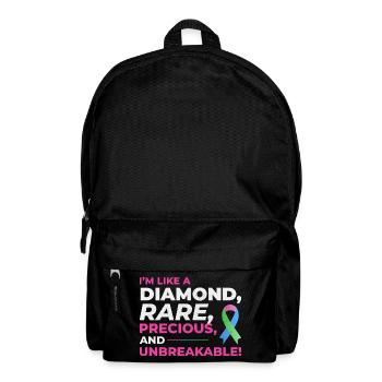 Diamond Like Rare Disease Stand Out for Awareness - Backpack - black - Front
