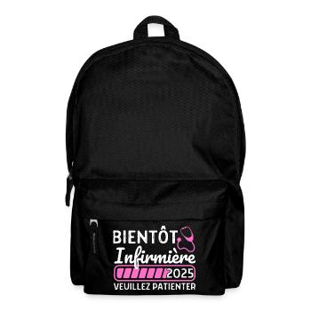 Bientôt Infirmière 2025 Cadeau Future Infirmière - Sac à dos - noir - Devant