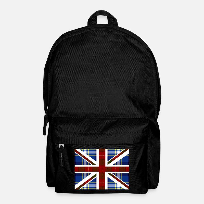 Tartan Union Jack - Rucksack - Schwarz
