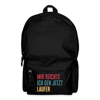 Enough enough, I go jogging marathon - Backpack - black - Front
