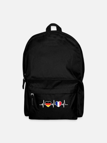 Allemagne et France France Français - Sac à dos - noir