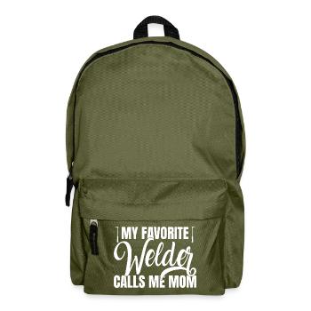 Welder outfit for welders - Backpack - olive green - Front