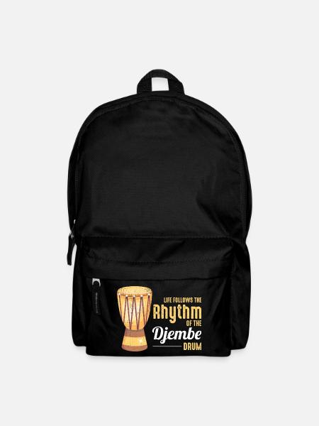 Djembe-Spieler Schlagzeuger Musik Schlagzeuger Musiker - Rucksack - Schwarz