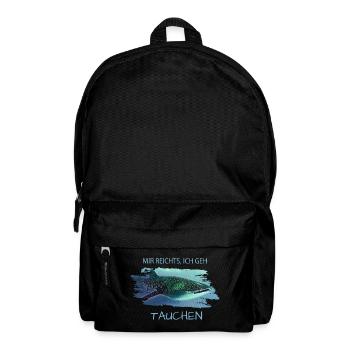 Tauchen Diving Walhai Whaleshark - Rucksack - Schwarz - Vorne