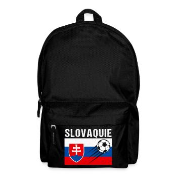 Slowakei Flagge Slowakisches Fußball Geschenk - Rucksack - Schwarz - Vorne