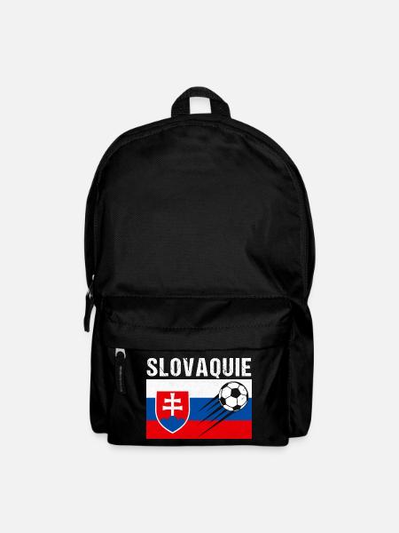 Slovakia Flag Slovak Football Gift - Backpack - black
