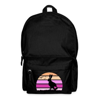 Rabbit "happy knocker hops" rabbit ear - Backpack - black - Front