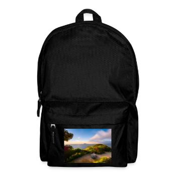 Wandern in den Dünen am Meer - Rucksack - Schwarz - Vorne