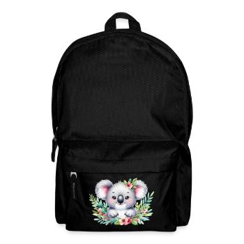 Koala Watercolor Illustration - Backpack - black - Front