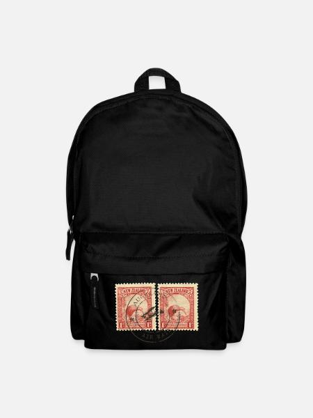 Kiwi Briefmarken - Rucksack - Schwarz