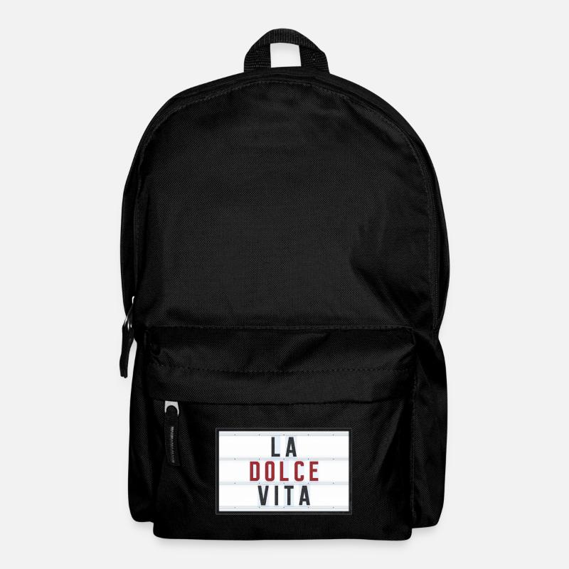 LA DOLCE VITA - ROUGE - Sac à dos - noir