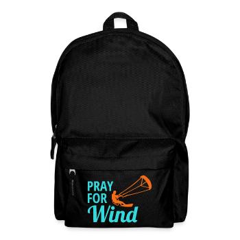 Kitesurfen Kiteboarding Kiteboarder Kitesurf - Rucksack - Schwarz - Vorne