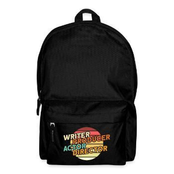 Filmmaker- Filmemacher-Action-Regisseur - Rucksack - Schwarz - Vorne