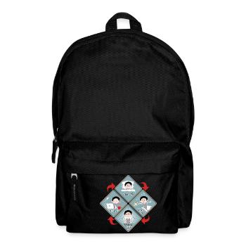 THE INTERNET - just a normal day - RAHMENLOS Gift - Rucksack - Schwarz - Vorne