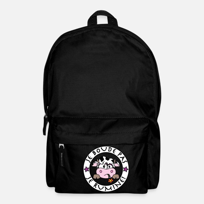 Vache - Je Boude Pas, Je Rumine - Sac à dos - noir