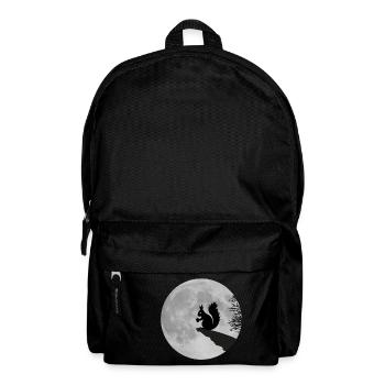 Mond Eichhörnchen Vollmond Nacht Eichel - Rucksack - Schwarz - Vorne