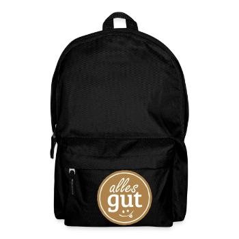 alles gut - Rucksack - Schwarz - Vorne
