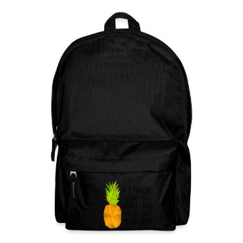 ananas - Sac à dos - noir - Devant