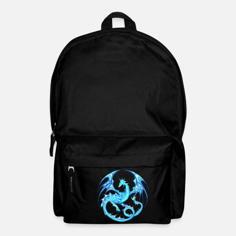 Drachenmandala_Eisdrache - Rucksack - Schwarz