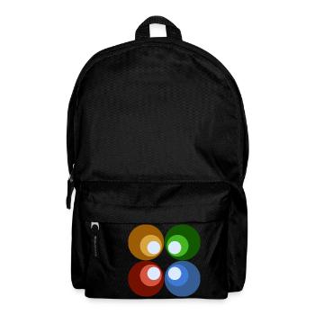 Retrokreise bunt - Rucksack - Schwarz - Vorne