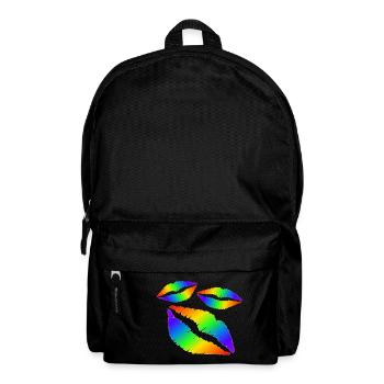 Lippen Küsse - Rucksack - Schwarz - Vorne