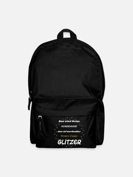 Podenco Canario Glitzer wA9W - Rucksack - Schwarz