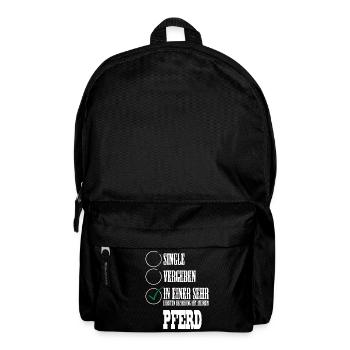 In einer Beziehung mit meinem Pferd - Rucksack - Schwarz - Vorne