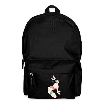 Häschen-Wiedergabe - Rucksack - Schwarz - Vorne