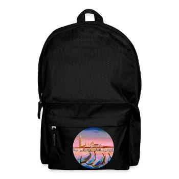 Best Italian Artists Venezia, Venedig Motiv - Rucksack - Schwarz - Vorne