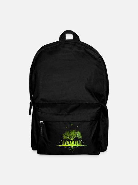 Green Tree - Natur Baum Stadt urban Geschenk - Rucksack - Schwarz