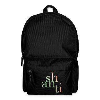 Shanti writing - Backpack - black - Front