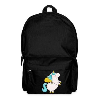Flying comic unicorn - Backpack - black - Front