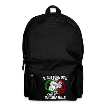 Motocicletta Italia È incurabile - Rucksack - Schwarz - Vorne