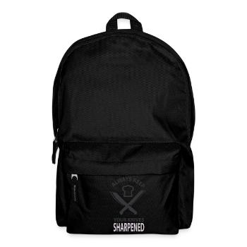 Chef Cook Chef Kitchen Chef Souschef Dish Washer - Backpack - black - Front