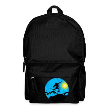 Snowboarder jump - Rucksack - Schwarz - Vorne