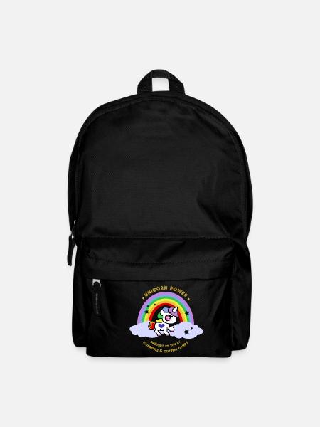 Puissance de licorne - par Rainbows et Cotton Candy - Sac à dos - noir