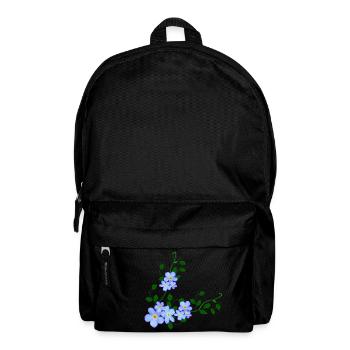 Vergiss mich nicht - Rucksack - Schwarz - Vorne