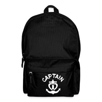 marin voile amour ancre capitaine Marine Yacht - Sac à dos - noir - Devant